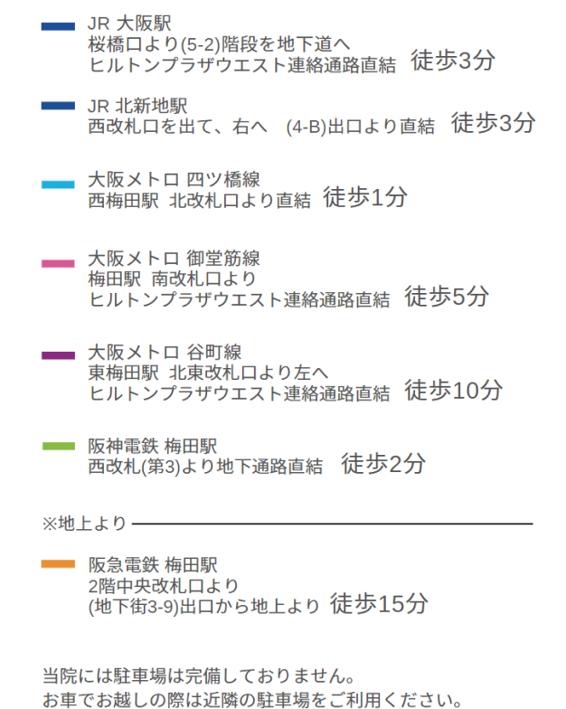 交通機関のご案内